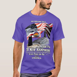 Camiseta Veteranos submarinos de Estados Unidos New Hampshi