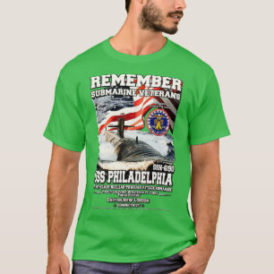 Camiseta Veteranos submarinos de la USS Philadelphia SSN690