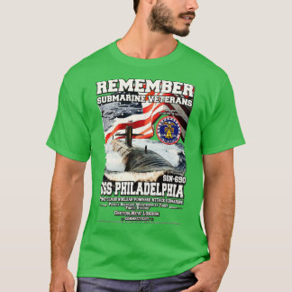 Camiseta Veteranos submarinos de la USS Philadelphia SSN690