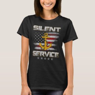 Camiseta Veteranos submarinos estadounidenses en silencio s
