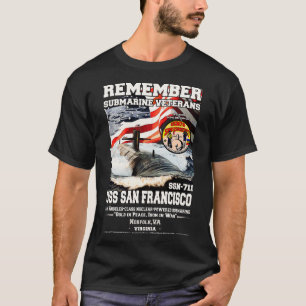 Camiseta Veteranos submarinos USS San Francisco SSN711