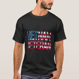 Camiseta Veteranos vietnamitas con bandera de los Estados U