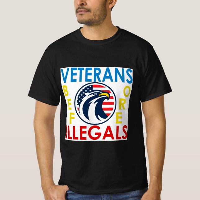 Camiseta Veterans Before Illegals (Anverso)