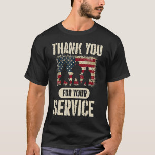 Camiseta Veterans Day Gracias Por Sus Servicios Patrióticos
