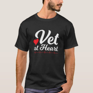 Camiseta Veterinaria Con Enfermera Veterinaria Cardíaca