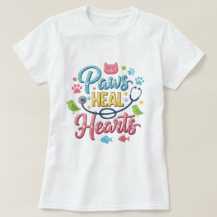 Camiseta Veterinaria Corazones de Garras Sanan
