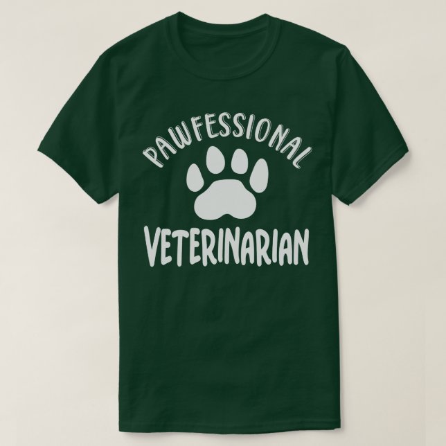 Camiseta Veterinaria de Pawfessional (Diseño del anverso)