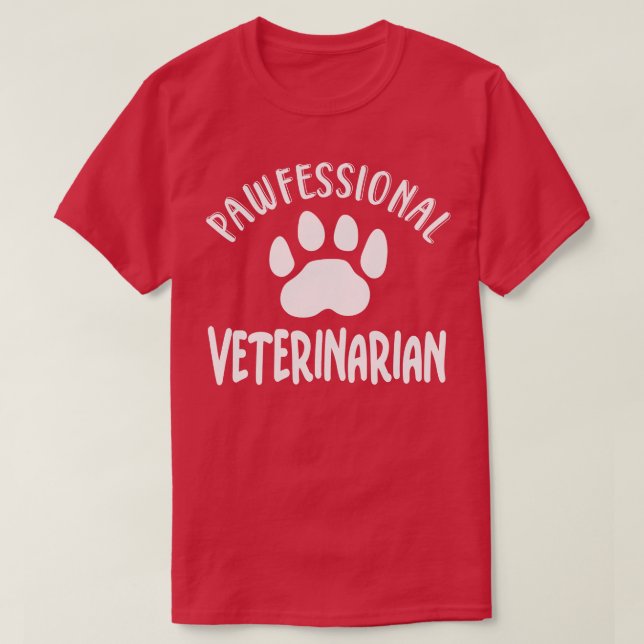 Camiseta Veterinaria de Pawfessional (Diseño del anverso)