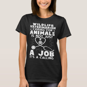 Camiseta Veterinaria De Vida Silvestre Cuidando A Los Anima
