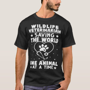 Camiseta Veterinaria De Vida Silvestre Salvando Al Animal M