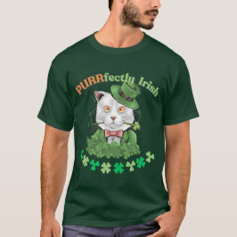 Camiseta Veterinaria fanática del gato del Día de San Patri