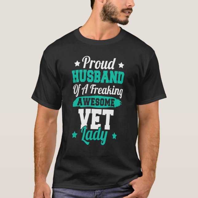 Camiseta Veterinaria Marido de Vet Veterinario 1 (Anverso)