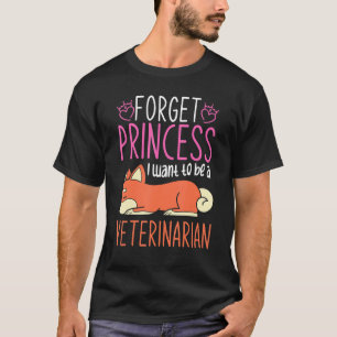 Camiseta Veterinaria Princesa Auxiliar Veterinario Vet Tec