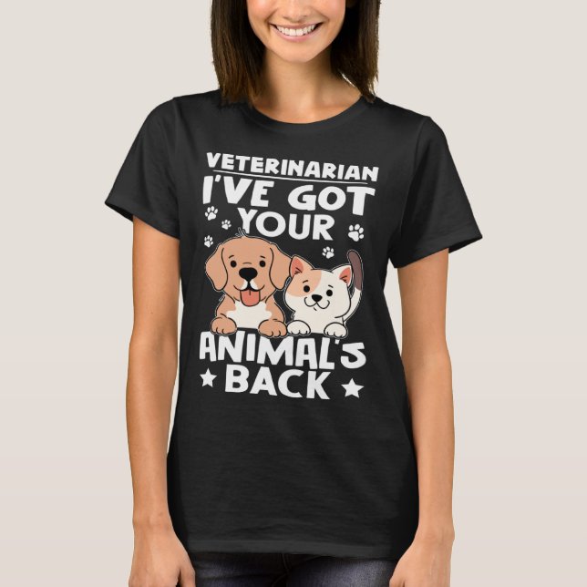 Camiseta Veterinaria tengo tu animal de vuelta (Anverso)