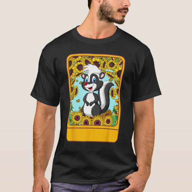 Camiseta Veterinarian Sunflower Skunk Tee  For Pet  Ideas (Anverso)