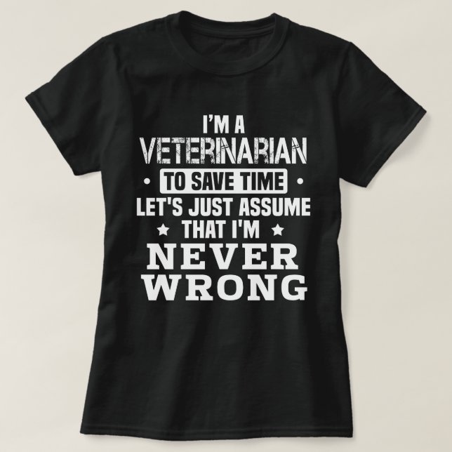 Camiseta Veterinario (Diseño del anverso)