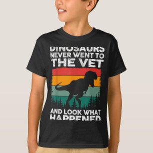 Camiseta Veterinario Dinosaurio Divertido Vida de Veterinar
