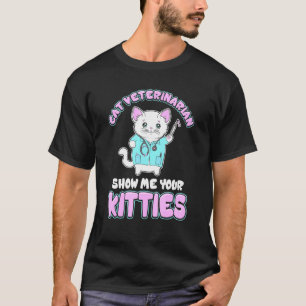 Camiseta Veterinario Felino Médico de Gatos Divertido Muést