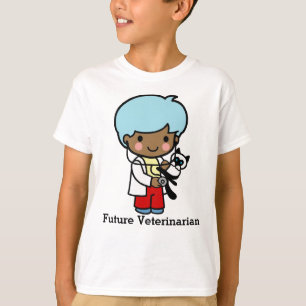 Camiseta Veterinario futuro con gato gatito