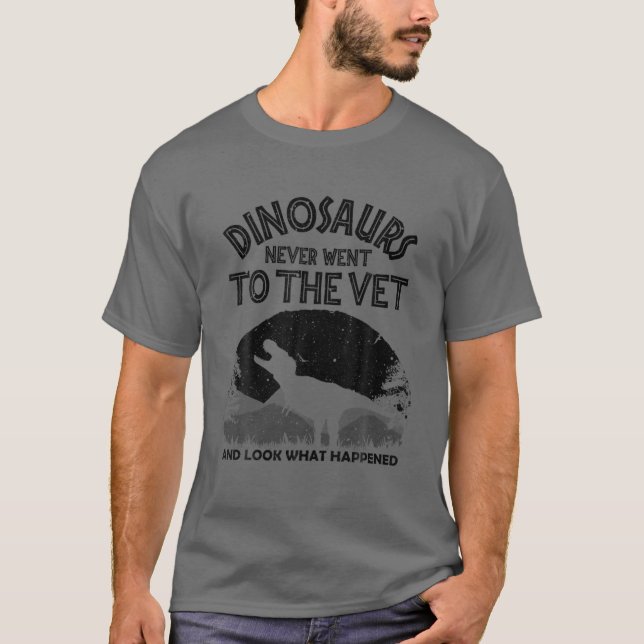 Camiseta Veterinario Gracioso Para Hombres Técnico De Zooló (Anverso)