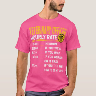 Camiseta Veterinario Oficial Hourrate Veterinaria Vet Do