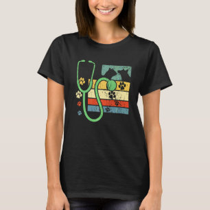Camiseta Veterinario Técnico Veterinario I Paw Print Ste