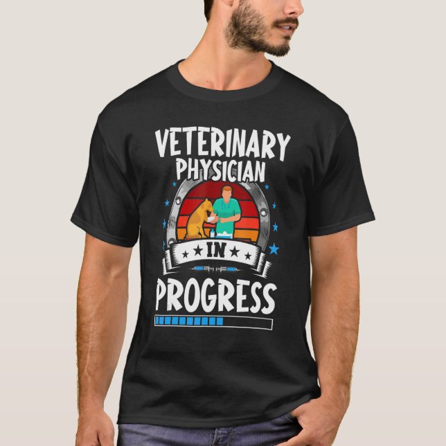 Camiseta Veterinary Physician In Progress Trainee Student (Anverso)