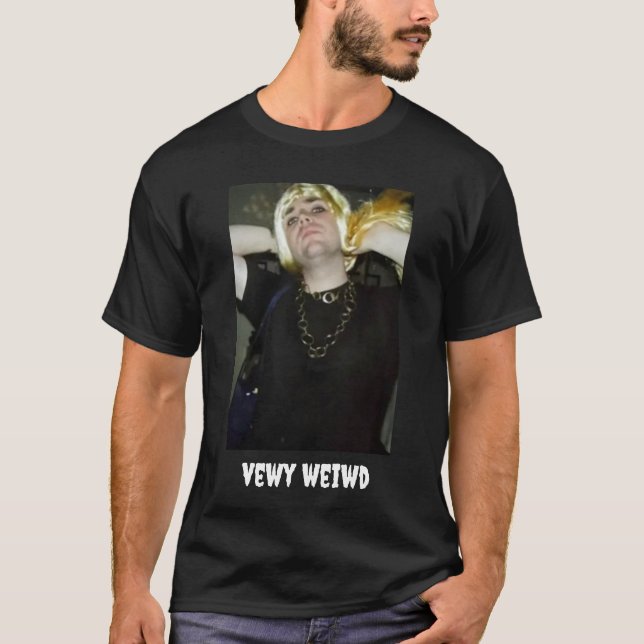 Camiseta Vewy Weiwd JD - Negro (Anverso)