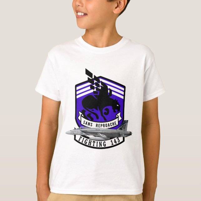 Camiseta VFA-143 "Pukin persigue" el avispón F-18 (Anverso)
