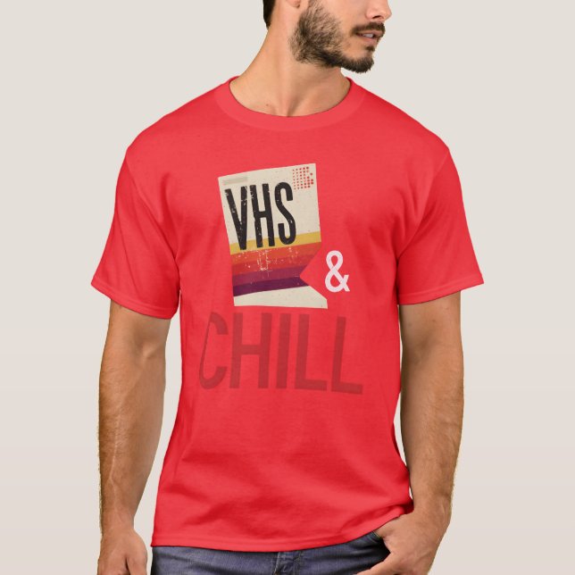 Camiseta VHS and Chill Old School (Anverso)