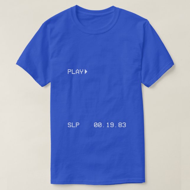 Camiseta VHS Blue Screen Retro T-Shirt (Diseño del anverso)