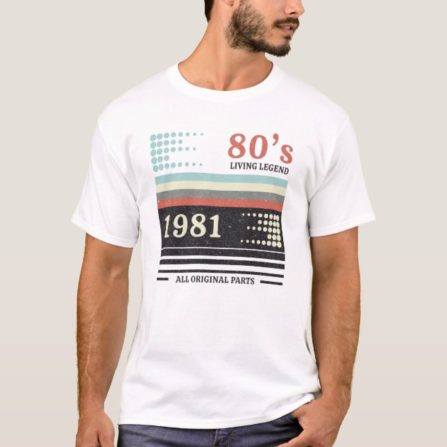 Camiseta Vhs Cassete 1981 Limited Edition | Regalo de cumpl (Anverso)