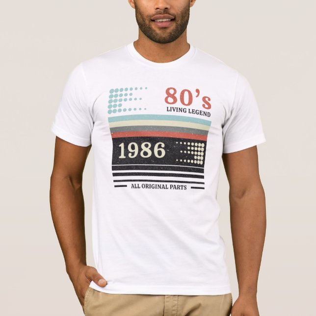 Camiseta Vhs Cassete 1986 Limited Edition | Regalo de cumpl (Anverso)