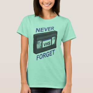 Camiseta VHS, nunca olvida