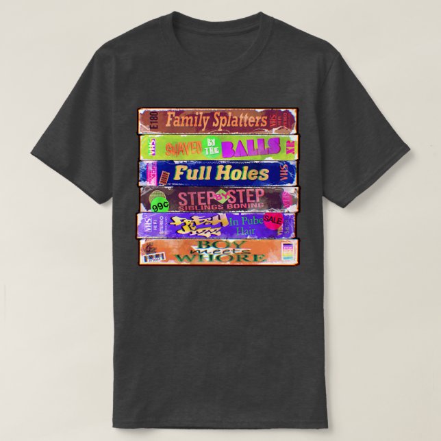 Camiseta VHS para adultos de los años 90 (Diseño del anverso)