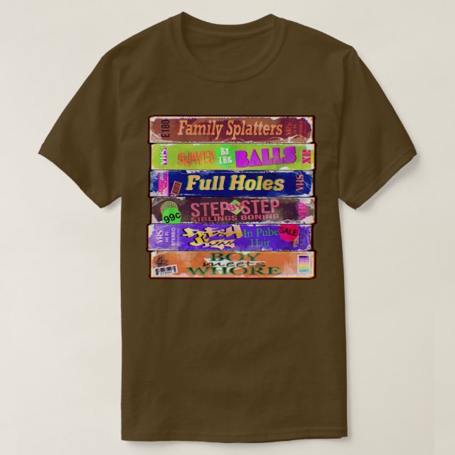 Camiseta VHS para adultos de los años 90 (Diseño del anverso)