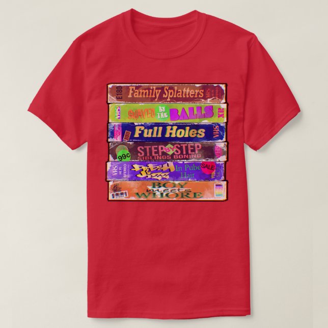 Camiseta VHS para adultos de los años 90 (Diseño del anverso)