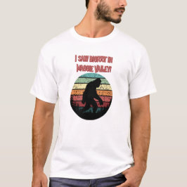 Camiseta ¡Vi a Bigfoot en Maggie Valley!