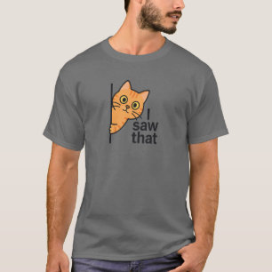 Camiseta Vi A Ese Naranja Tabby Cat