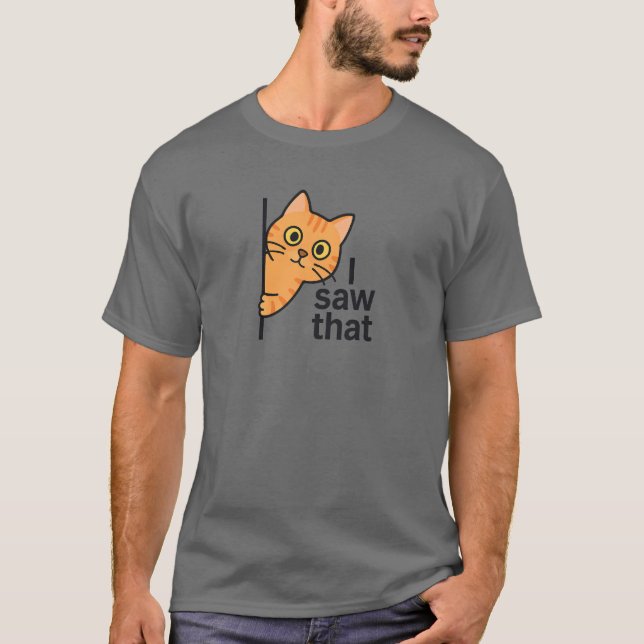 Camiseta Vi A Ese Naranja Tabby Cat (Anverso)