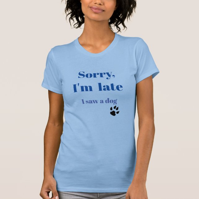 Camiseta Vi a un perro (Anverso)