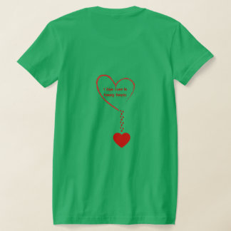 Camiseta Vi Amor En El Diseño De Corazones Vacíos