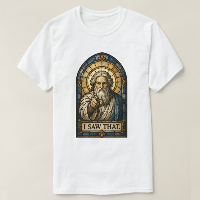 Camiseta Vi aquello (Diseño del anverso)