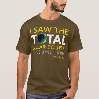 Camiseta Vi el eclipse total en Indianápolis Indiana TS