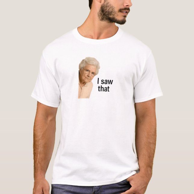 Camiseta Vi ese meme de la abuela Jesus (Anverso)