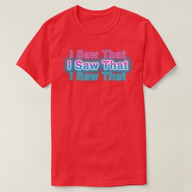 Camiseta Vi eso (Diseño del anverso)