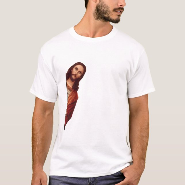Camiseta Vi Eso, Jesús Mirando, Vi Ese Meme De Jesús (Anverso)