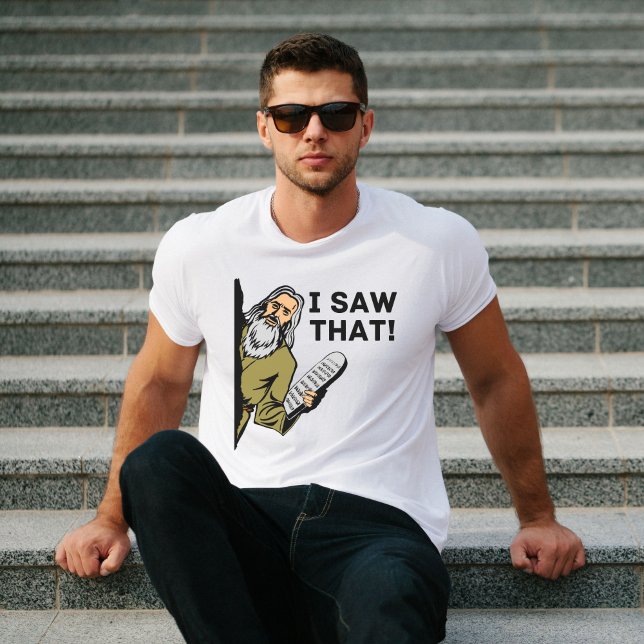 Camiseta Vi Eso - Meme De Moisés, Humor Judío (Subido por el creador)