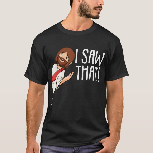 Camiseta Vi Que Jesús Navidades Funny Meme Religioso Ch (Anverso)