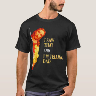 Camiseta Vi Que Le Estoy Diciendo A Papá Divertido Dialogo